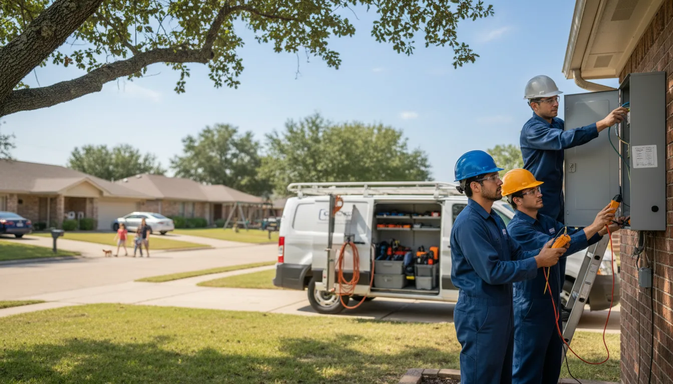 Certified electrician providing emergency electrical services in Rusk, TX
